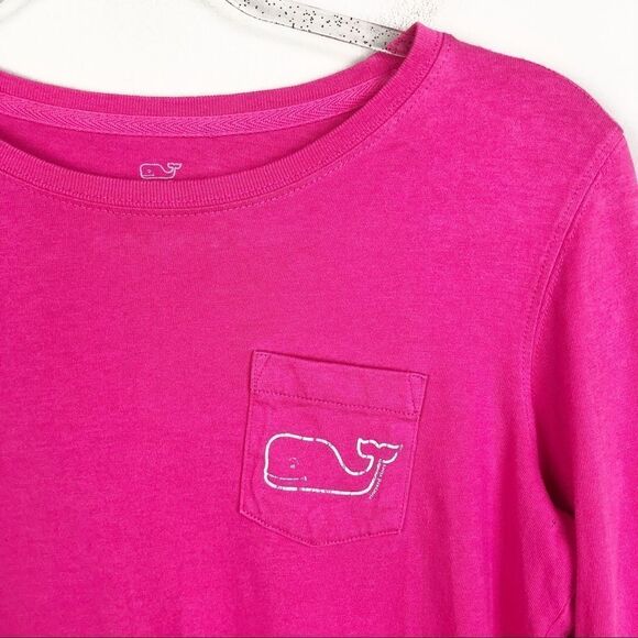 VINEYARD VINES | Long Sleeve Classic Logo Tee Pink - Picture 3 of 7